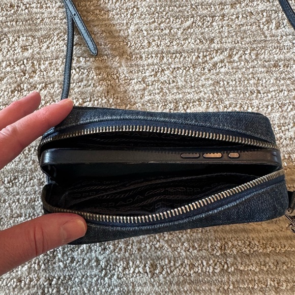 Prada Embellished Denim Mini Crossbody Bag - Picture 5 of 17